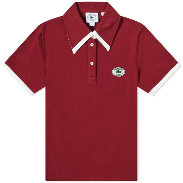 Sporty & Rich X Lacoste Pique Polo Maroon