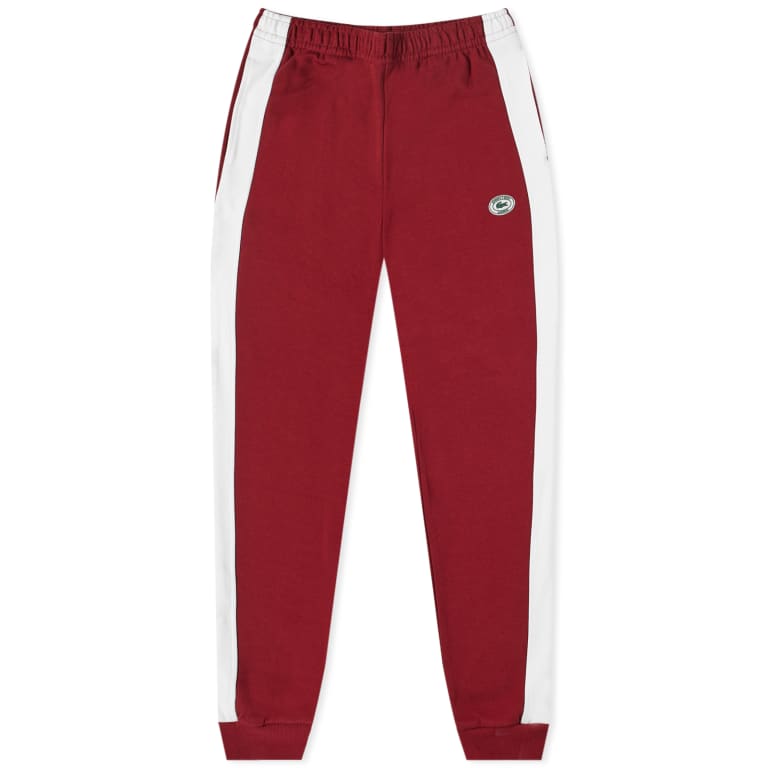 Sporty & Rich X Lacoste Pique Track Pant Red White