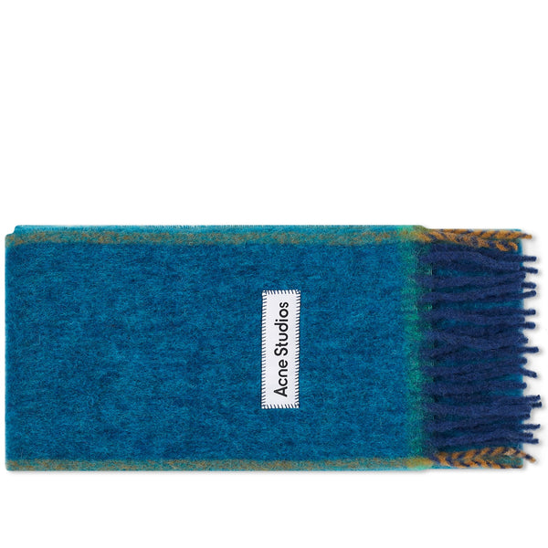 Acne Studios Men's Vally Solid Scarf Turquoise Blue