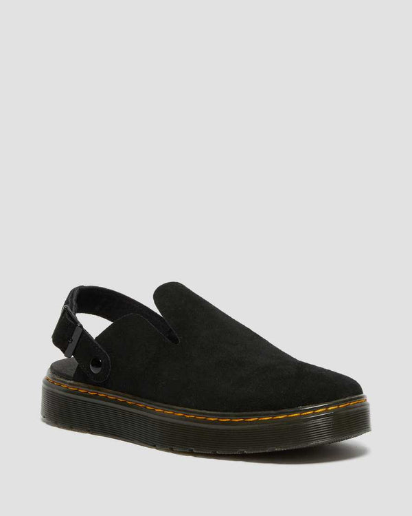 Dr. Martens Carlson Suede Mules in Black