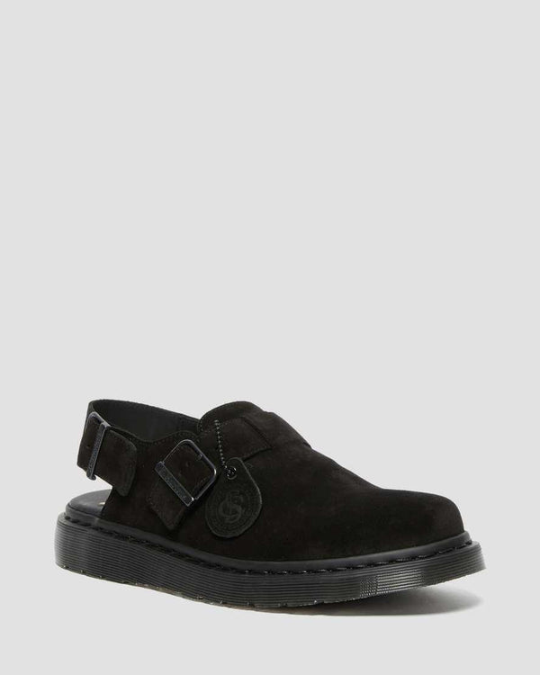 Dr. Martens Jorge Made In England Suede Mules in Black