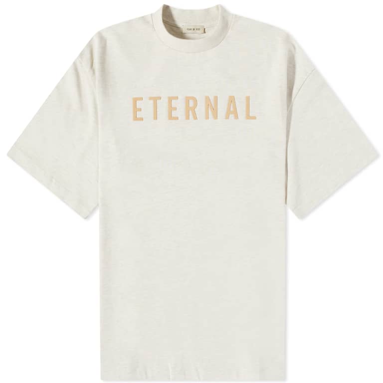 Fear Of God Eternal Cotton T-Shirt Warm Heather Oatmeal