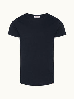 OBT Navy Tailored Fit Crew Neck T-Shirt