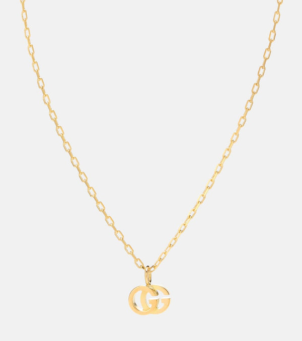 Gucci Double G 18kt gold and topaz necklace