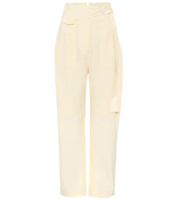 LOW CLASSIC High-rise straight cotton pants