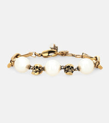 Alexander McQueen Faux pearl chain bracelet
