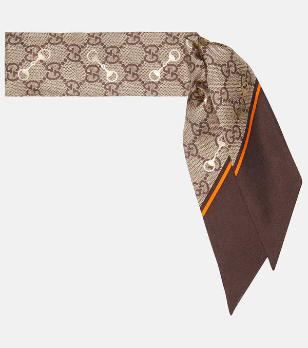 Gucci GG silk scarf