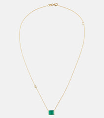 Shay Jewelry 18kt yellow gold necklace with emeralds and diamonds