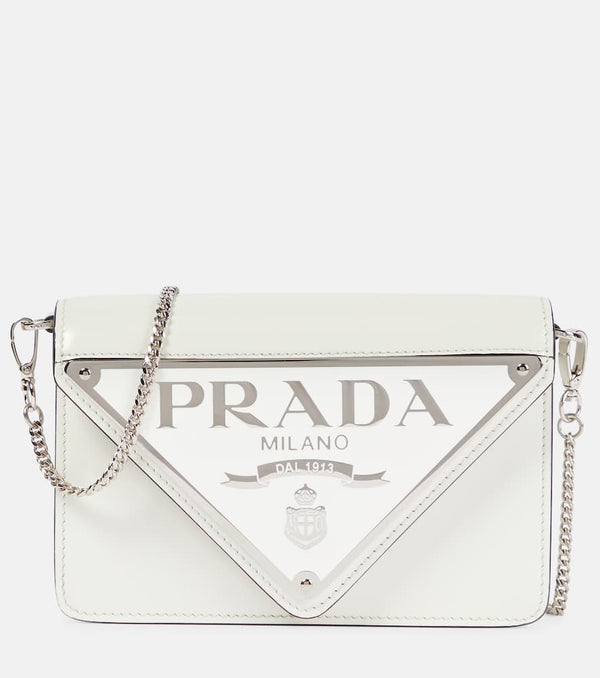 Prada Triangle Mini leather crossbody bag