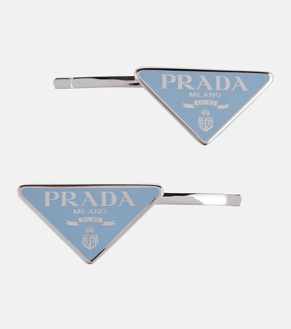 Prada Symbole hair clip set