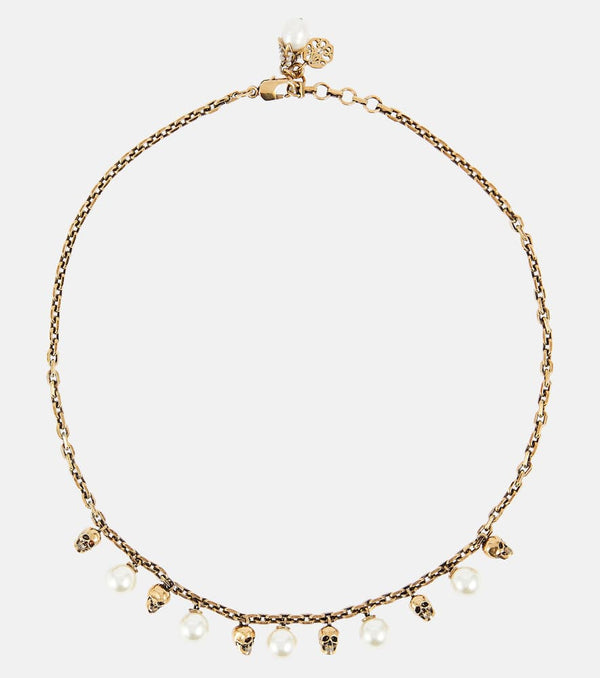 Alexander McQueen Embellished chain necklace