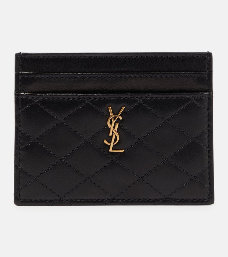 Saint Laurent Gaby quilted leather card holder