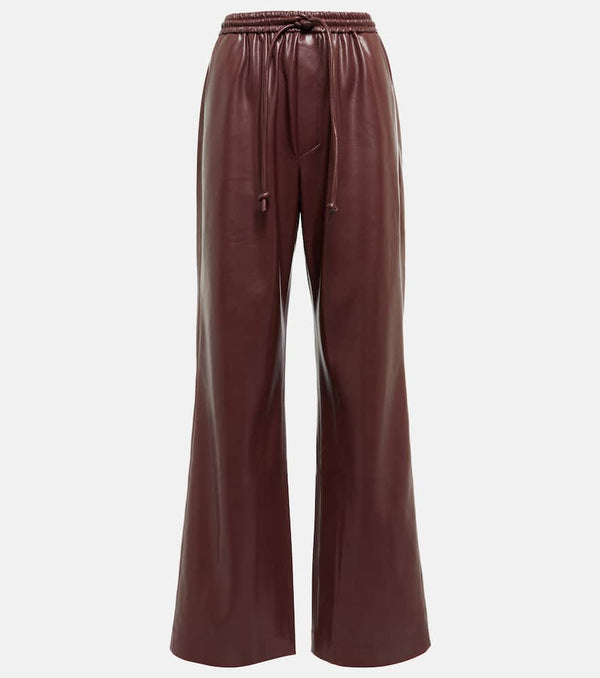 Nanushka Calie faux leather wide-leg pants