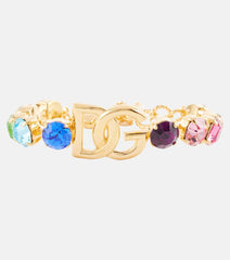 Dolce & Gabbana Crystal-embellished logo bracelet