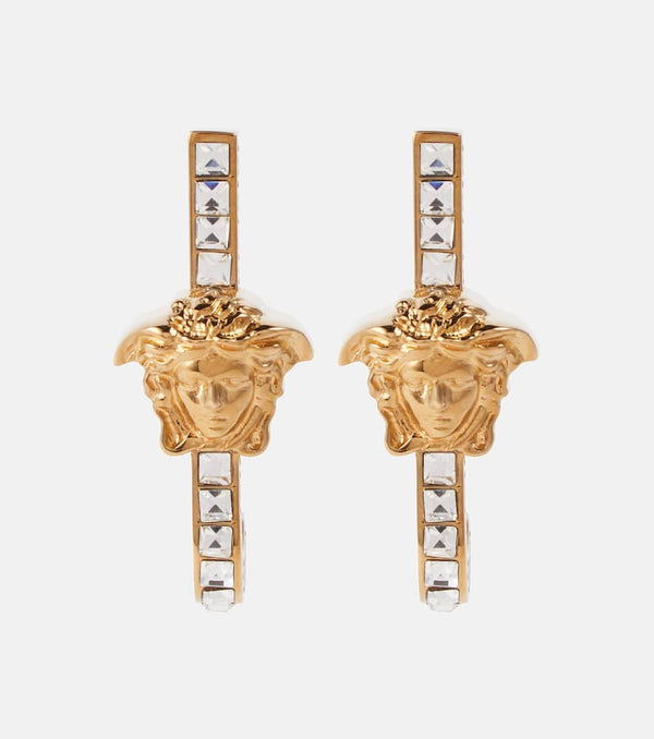 Versace La Medusa crystal-embellished earrings