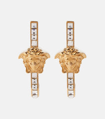 Versace La Medusa crystal-embellished earrings