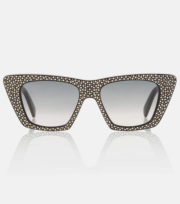 Celine Eyewear Embellished cat-eye sunglasses
