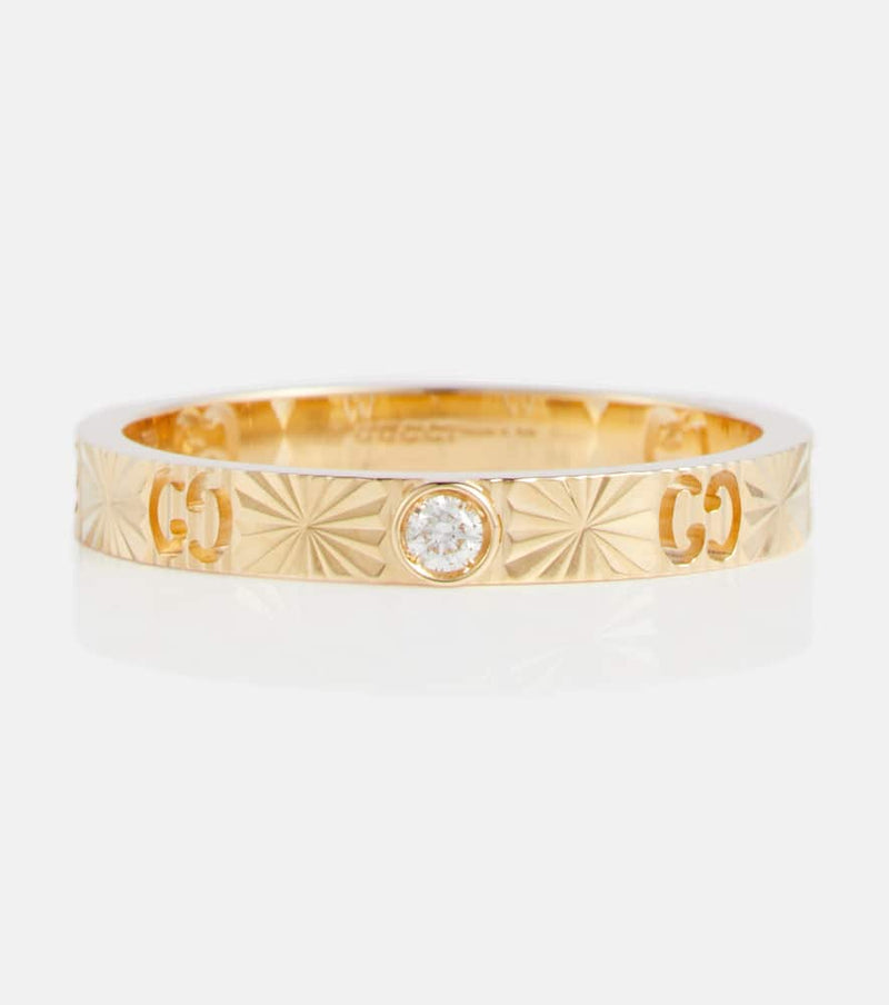 Gucci Icon 18kt gold ring with diamond
