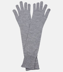 Alaïa Cashmere and silk gloves