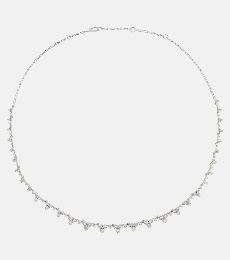 Ileana Makri Rivulet Tears 18kt white gold necklace with diamonds