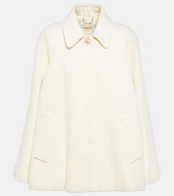 Chloé Caped wool-blend coat
