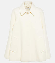 Chloé Caped wool-blend coat