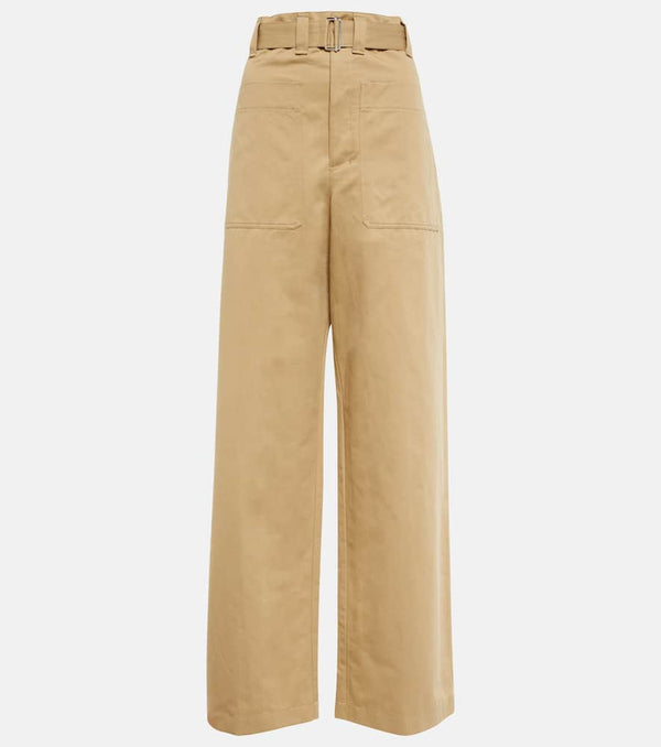 Lemaire Belted high-rise wide-leg pants