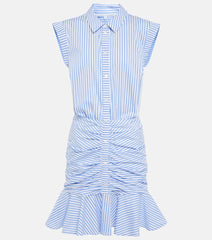 Veronica Beard Cotton striped shirt dress