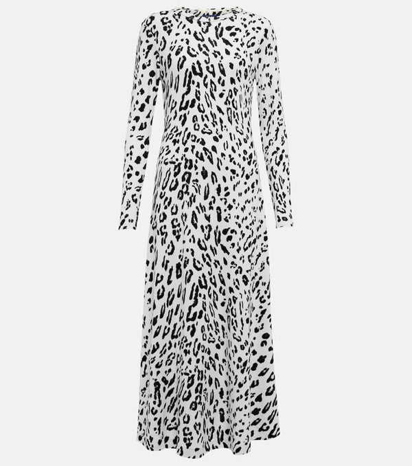 Polo Ralph Lauren Leopard-print wool-blend maxi dress