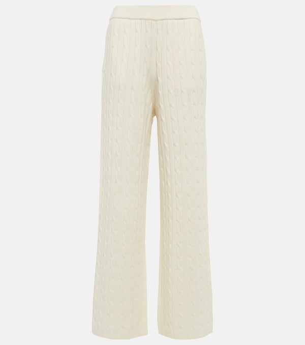 Polo Ralph Lauren Cable-knit wool and cashmere pants