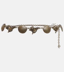 Blumarine Seashell-embellished belt