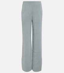 Loro Piana Ribbed-knit cashmere pants