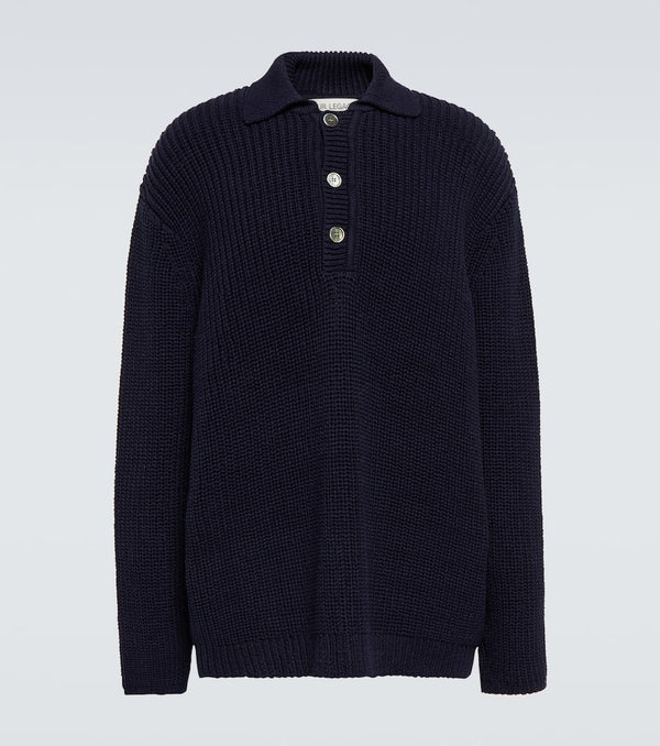 Our Legacy Big Piquet ribbed-knit cotton sweater