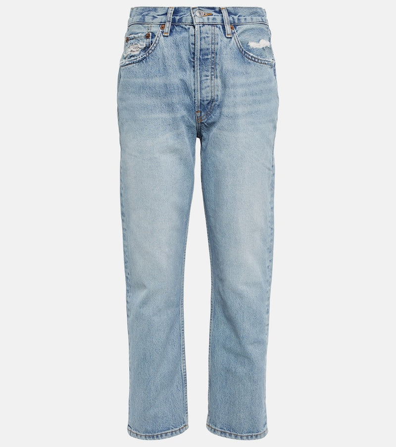 Re/Done 70s Stove Pipe high-rise straight jeans