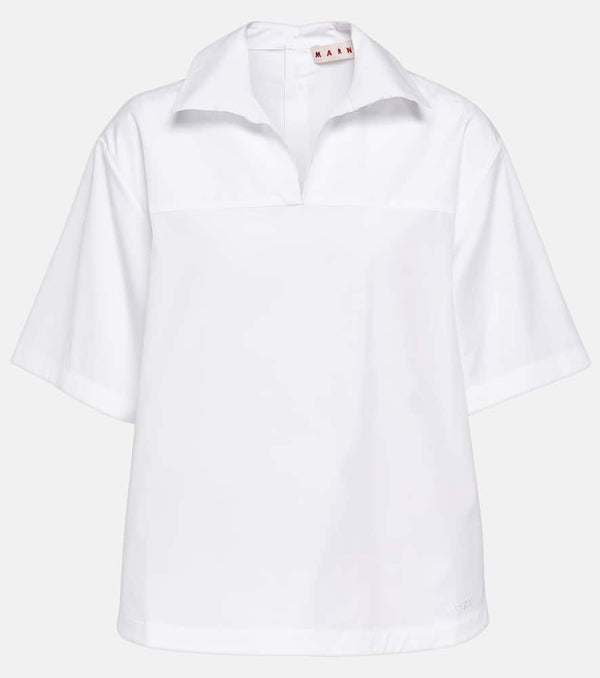 Marni Cotton poplin polo shirt