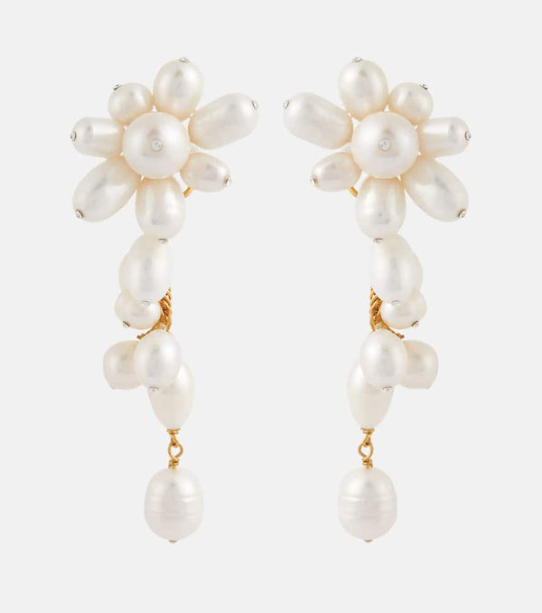 Jennifer Behr Florance baroque pearl drop earrings