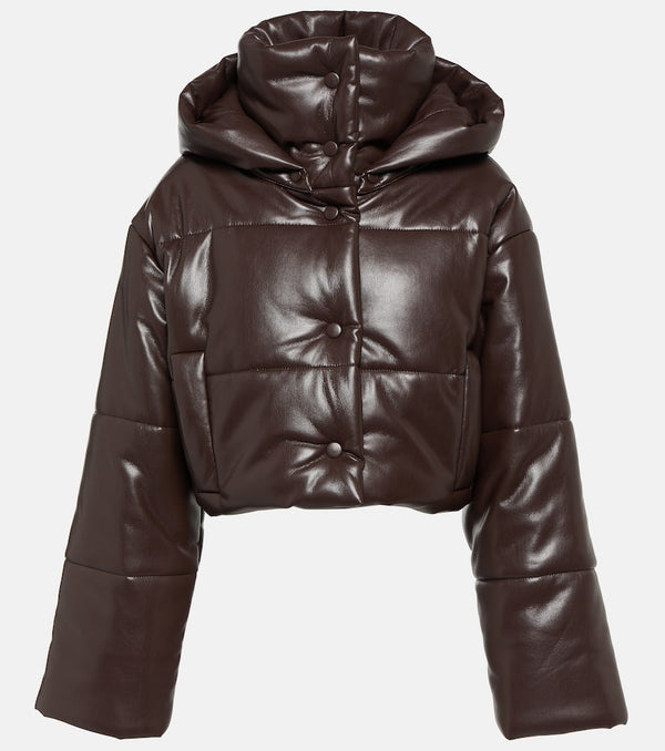 Nanushka Aveline faux leather puffer jacket