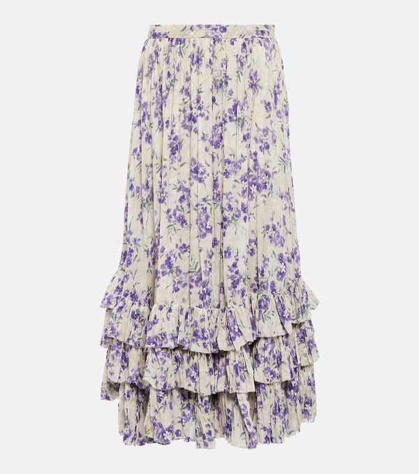 Polo Ralph Lauren Floral cotton maxi skirt