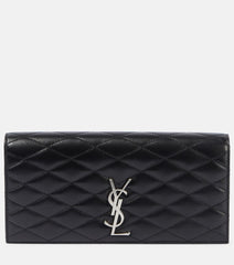 Saint Laurent Kate quilted leather clutch
