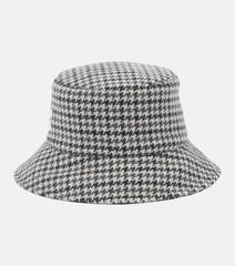 Miu Miu Houndstooth wool bucket hat