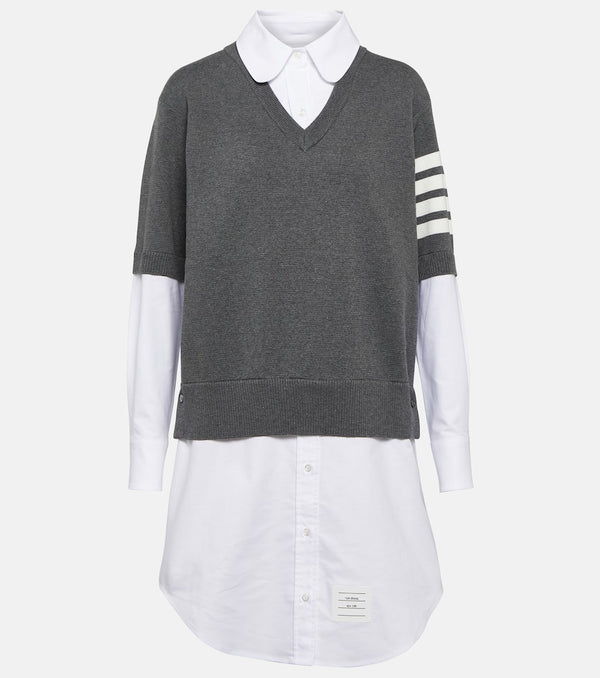 Thom Browne 4-Bar cotton shirt dress