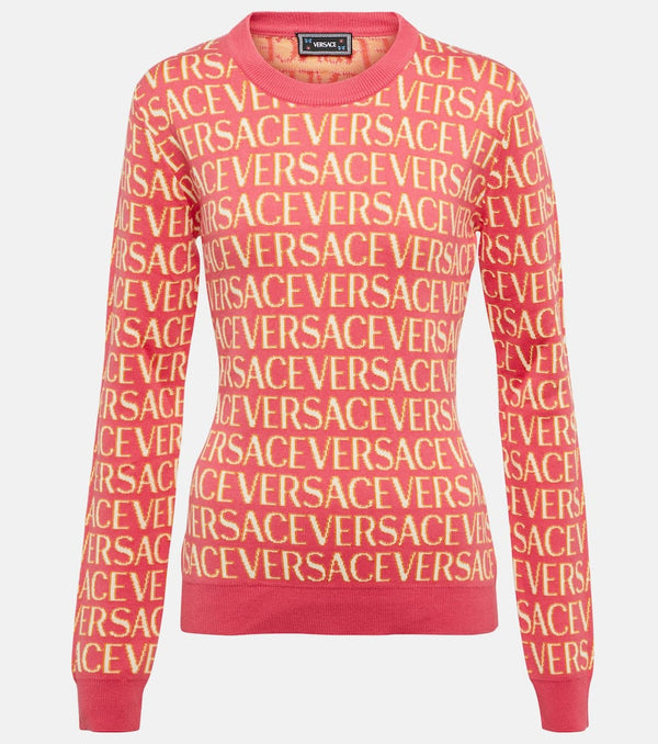 Versace Versace Allover cotton-blend sweater