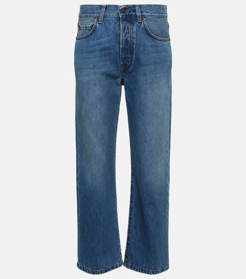The Row Lesley high-rise straight jeans