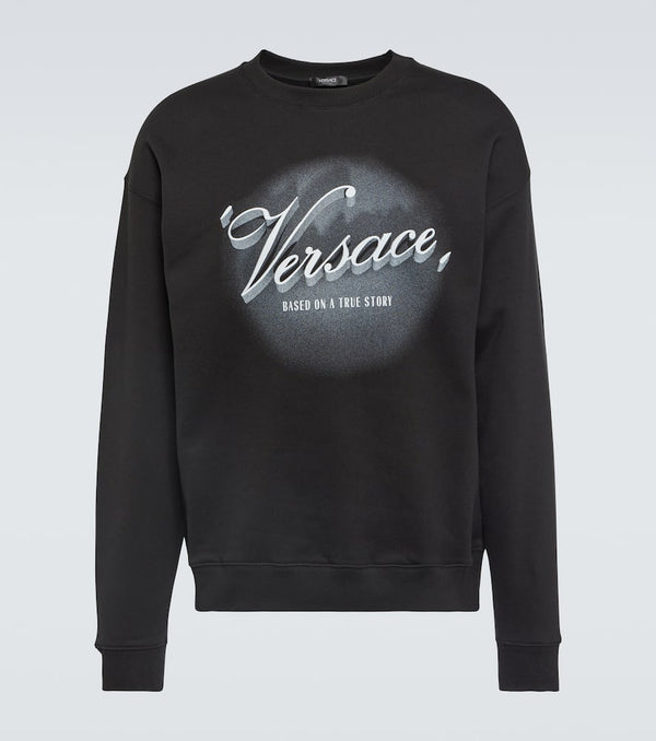 Versace Printed cotton jersey sweatshirt