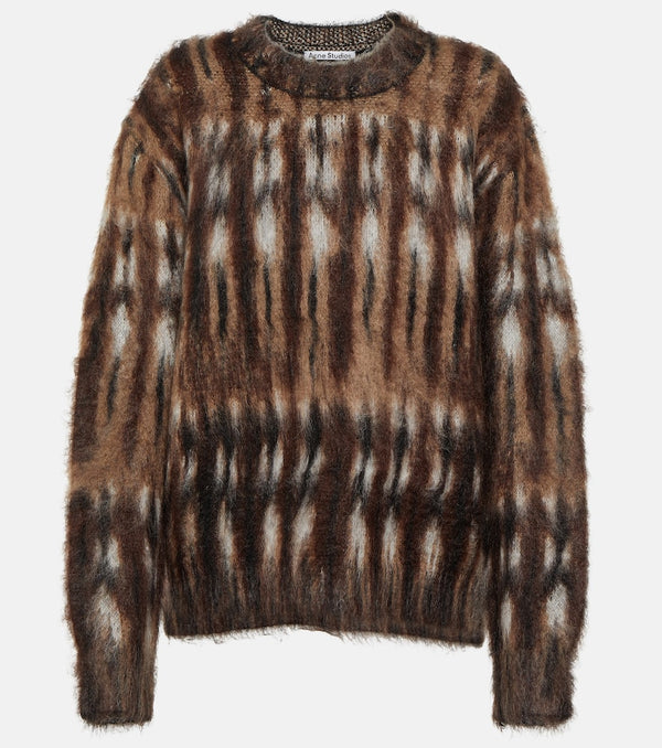 Acne Studios Jacquard wool-blend sweater