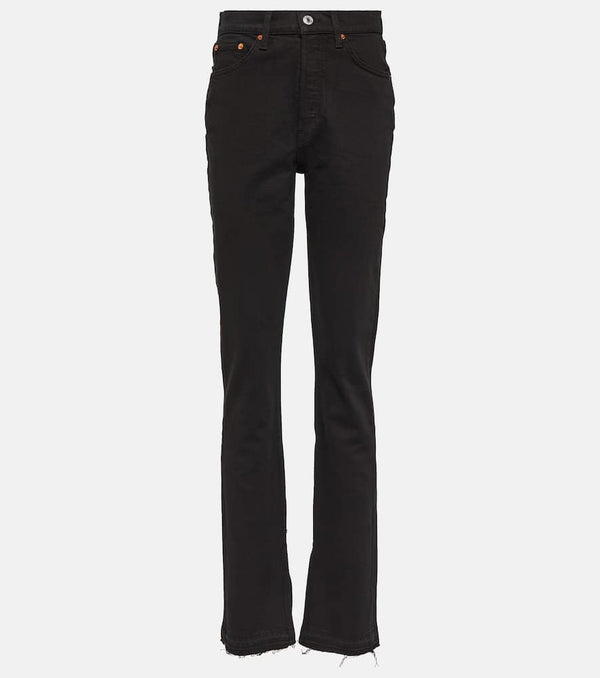 Re/Done '70s high-rise split-hem bootcut jeans