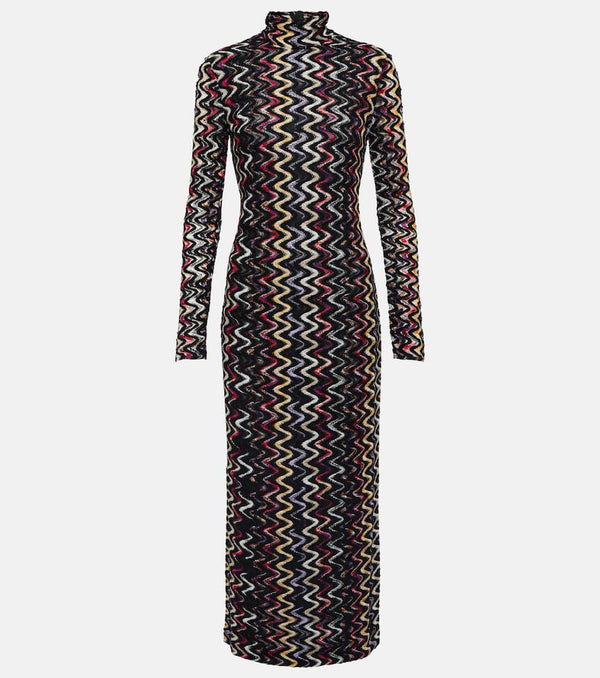 Missoni Wool-blend turtleneck maxi dress