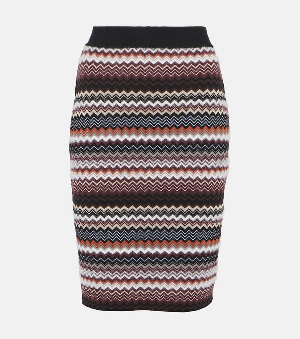 Missoni Zig Zag wool-blend pencil skirt