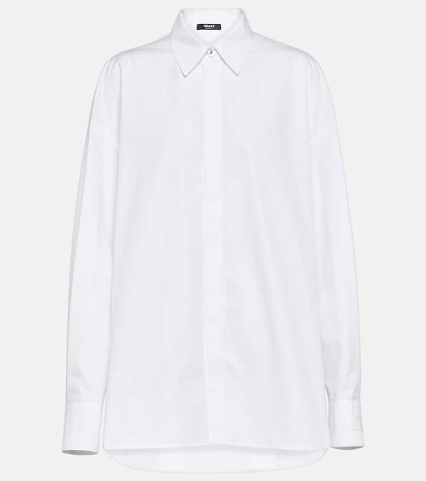 Versace Oversized cotton poplin shirt