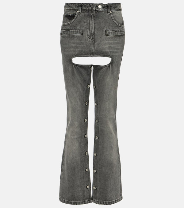 Courrèges Button-down straight jeans